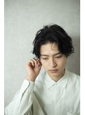 波巻きツイストスパイラル パープルカラー ニュアンスデザインｋ