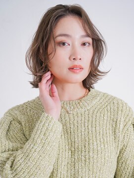 ニューヨークニューヨークマザーズ(NYNY Mothers) ナチュラルウェーブ/外ハネボブ/透明感ベージュ