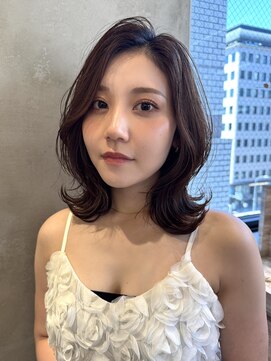 ロンドアジュール 横浜(Lond azur) くびれヘア/顔周り/韓国/レイヤーカット/黒髪/ロング/前髪/横浜