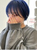 ショートカット / ブルーカラー