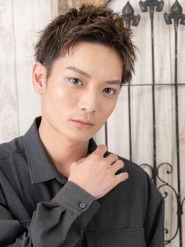 モッズヘア メン 上尾東口店(mod's hair men) かき上げツーブロックワイルドベリーショートS上尾