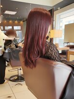 フロア(FLOOR)&nbsp;ツヤ×暖色レッドピンクカラー