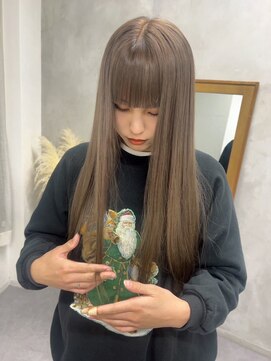 オモチャ(OMOCHA) 韓国風ストレート×ミルクティーベージュで垢抜け！