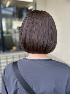 オウルヘアー(Owl hair) ミニボブ/ブラウンカラー/大人ボブ