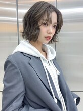 ユイマァル 岡山店(YUIMARL) 切りっぱなしボブ20代30代40代レイヤーカットニュアンスパーマ