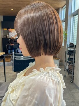 サクラ オモテサンドウ(SAKURA) 美髪矯正で作るボブと髪質改善カラー/ミニボブ/縮毛矯正