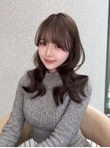 色気あふれる【レイヤカット×ミルクティー】