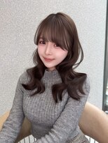 天神美容室 色気あふれる【レイヤカット×ミルクティー】