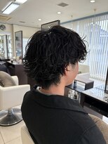 ウィーブリスタ(Weve Rista)&nbsp;MEN’S/リバースセンターパート/ニュアンスパーマ/富里