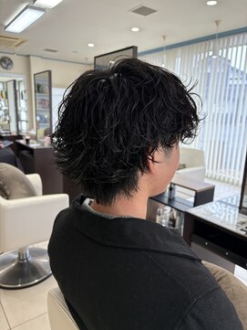 ウィーブリスタ(Weve Rista) MEN’S/リバースセンターパート/ニュアンスパーマ/富里