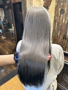 ヘアー クリエイト カルバリ(HAIR CREATE Calbari) ホワイトシルバー×エンドカラー