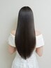 【自然な艶髪ストレート】縮毛矯正＋潤艶トリートメント　￥16,000