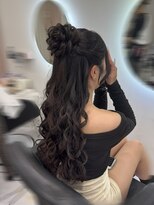 クラン 北新地店(Clan)&nbsp;ハーフお団子/北新地ヘアセット
