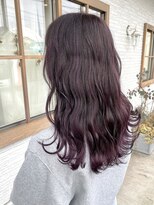 ディーヴァヘアーエズ(DIVA hair Eze)&nbsp;レイヤーカット×ハイライトピンクラベンダー顔周り似合わせ