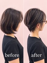 ウォーターリリー(Water Lily)&nbsp;ひし形ショートボブ/ショートヘア/30代/40代/50代/川西能勢口