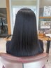 【中園指名期間限定】髪質改善ストレート+カット+ストレートアイロン付き