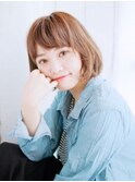 無造作ボブスタイル