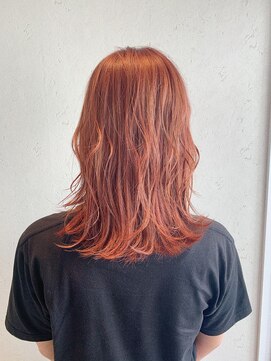 ヘアデザイン トリップ(HAIR DESIGN TRIP) ピンクオレンジ☆