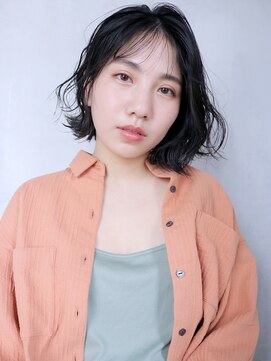 アルバム 渋谷パルコ(ALBUM) ニュアンスボブ_ココアブラウンフリンジウェーブ_57389