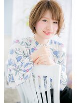 前下がりで小顔♪インナーカラーハイライトボブウルフb1