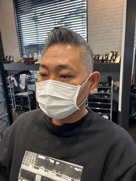 ヒロザバーバー(HIRO THE BARBER) サイドパート　宇部市/理容室/理容院/メンズカット