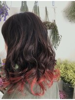 アニスミュゼ(anis musee)&nbsp;個性的！すそカラー×RED