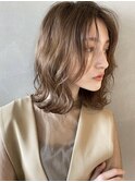 【PARK】ペールベージュ×ニュアンスボブディ