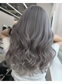 保存必須【海外風ハイトーン】アッシュグレーカラー