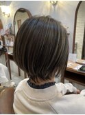 白髪ぼかしハイライト