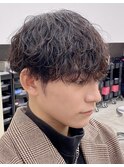 波巻きスパイラルパーマ2(メンズカット、メンズパーマ)