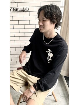 オールデイハローズ 京都駅前店(ALL DAY HELLO`S) 30代グランジウルフパーマ【京都駅】