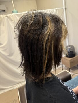 エルモ(ELMO) ブリーチ専用薬剤を使ったストレート