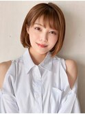 《Agu hair》韓国ミニボブ×numberA.ケアオイルスリーク