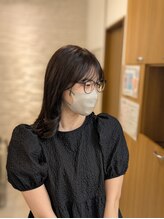 リアン 宮前店(Rian) ミディアムレイヤー/ブリーチなしカラー/アッシュ/20代