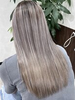ベルヘアーデザイン 堺東(Belle hair Design)&nbsp;バレイヤージュシャドールーツイルミナカラーグレージュ堺東