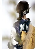 浴衣ゆるっとヘアセット