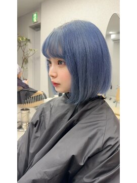 天神美容室 【本松美咲】ハイトーンボブ