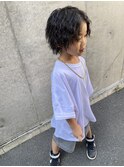 サーフカール/フェザーパーマ/刈り上げセンターパート/溝の口