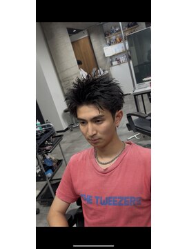 イーラ(era) スパイキーショートパーマ/メンズ/刈り上げ/眉毛/ツイスト