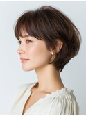 クラゲヘアー/小顔/ココアベージュ/オリーブグレー/川西