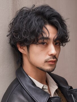 フィフス 原宿(fifth) 原宿ゆるめツイストスパイラルパーマメンズカットセンターパート