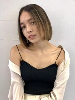 バランス 原宿 表参道(balance)&nbsp;ラテベージュ×ぱっつんボブ