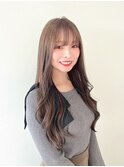 イメチェン/グレージュ/ダブルカラー/前髪/渋谷駅