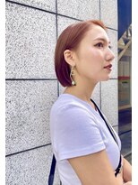 デザート(Des.Art)&nbsp;【天神赤坂】20代30代40代/オレンジベージュ/艶カラー/ボブ