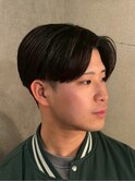 スパイラルパーマ　メンズカット　メンズパーマ　韓国　眉カット