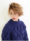 ハイトーンで魅せる☆セミウェットボブ【EARTH四ツ谷店】