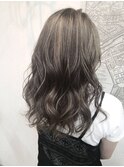 外国人風／グレージュセミロング