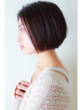 モリオ フロム ロンドン 大宮2号店(morio from London) 【morio大宮２号店 】大人かわいいナチュラル黒髪ワンレンボブ