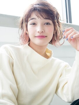 アカ(ACA) 【ACA】無造作クセ毛風フリンジバング☆アンニュイカールボブ