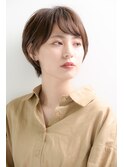 トップふんわりひし形ショートボブ